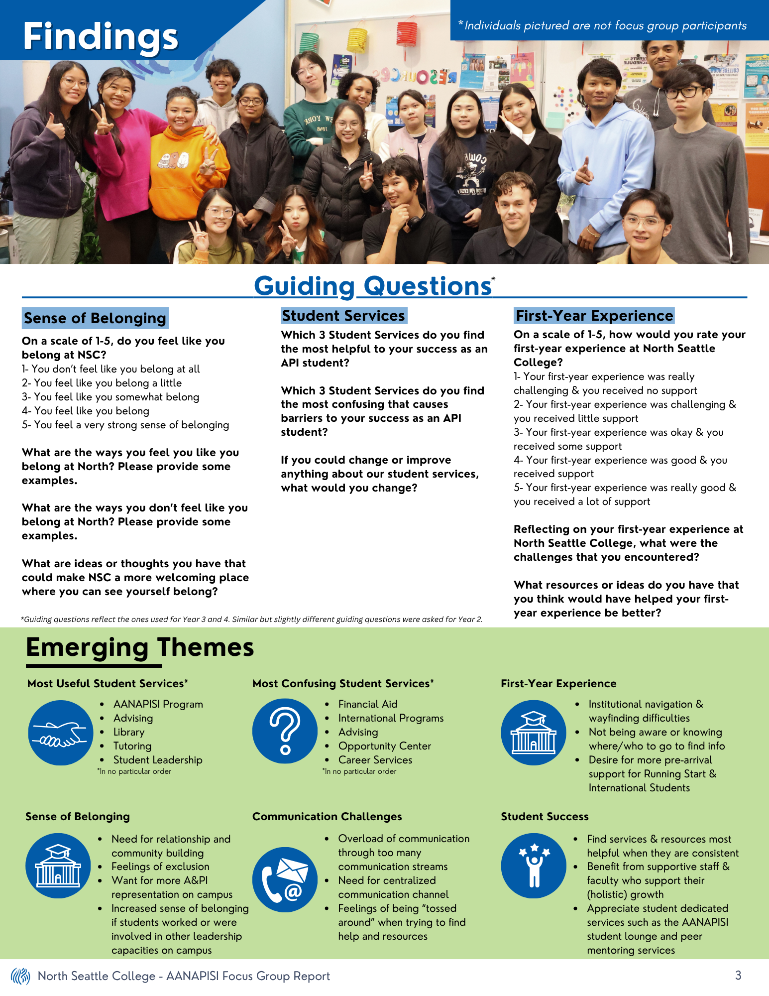 AANAPISI Focus Group Report page three