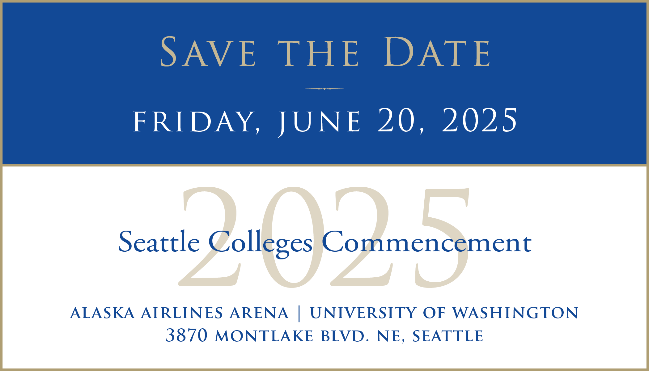 Seattle Colleges Commencement Ceremony